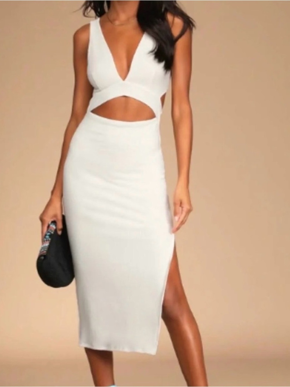 Lulu's white midi Dress